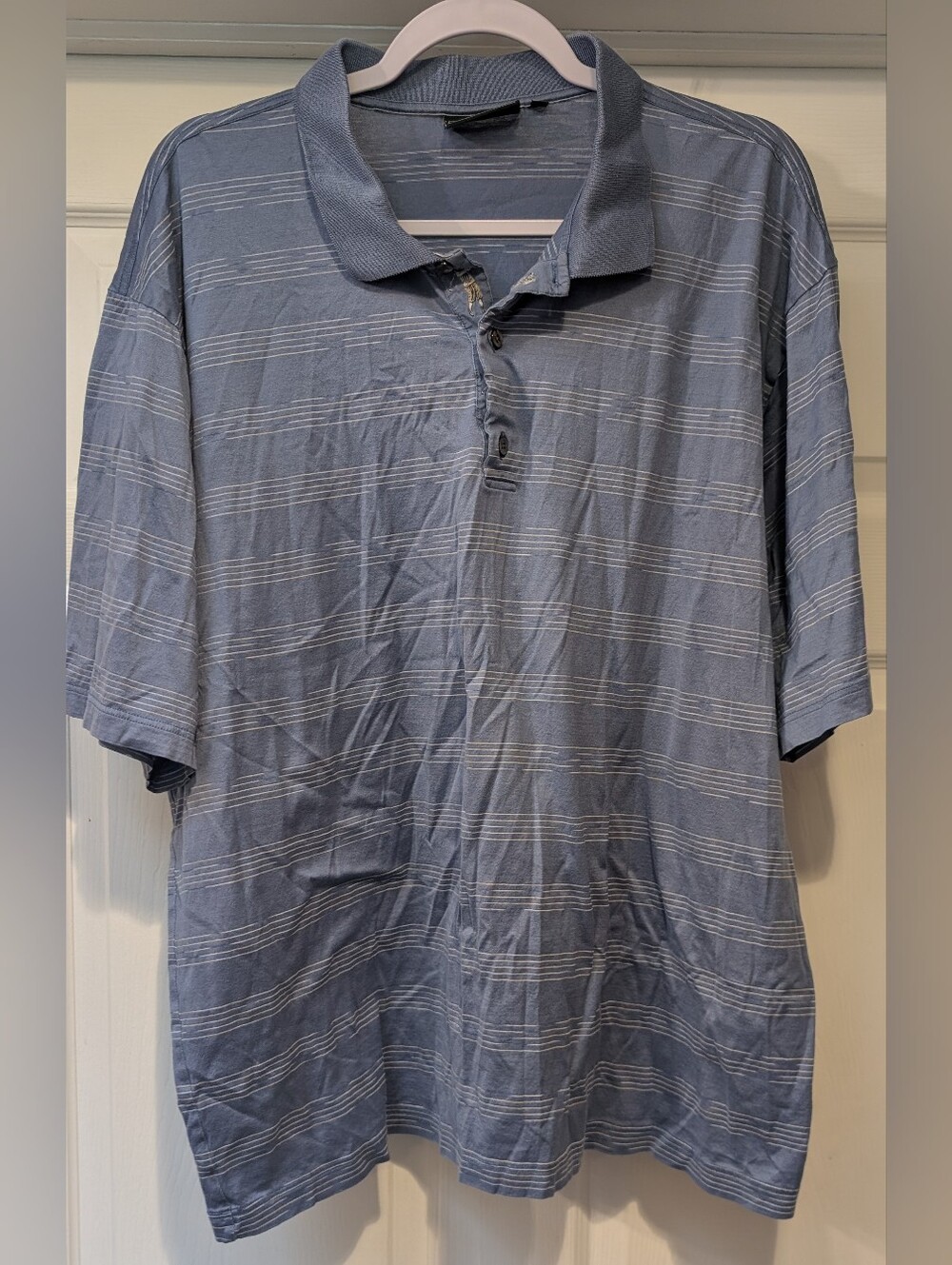 Bobby Jones Collection Men's Blue Striped Golf Polo Shirt Made in Italy XX
